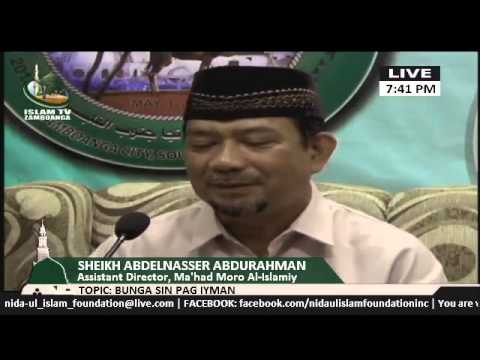 Bunga sin Pag-iyman (Part 1) lecture by Sheikh Abdelnasser Abdurahman (Tausug)