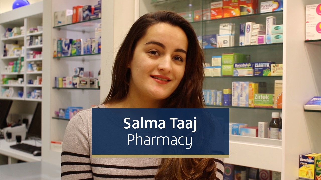 Salma Taaj, third year MPharmacy student from England