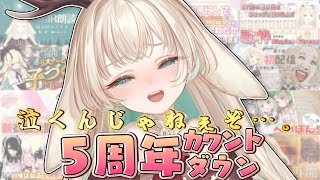 【5周年カウントダウン】ぷち祝い酒。笑いとエモの達人。熟成ものの涙。　Happy…すぎるお知らせを添えて【月野木ちろる‐Tirol Tsukinoki‐/ななしいんく】のサムネイル