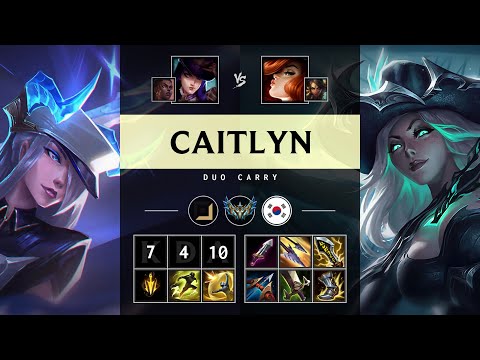 Caitlyn ADC vs Miss Fortune - KR Challenger Patch 25.09