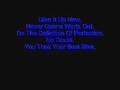 I Am Perfection Lyrics