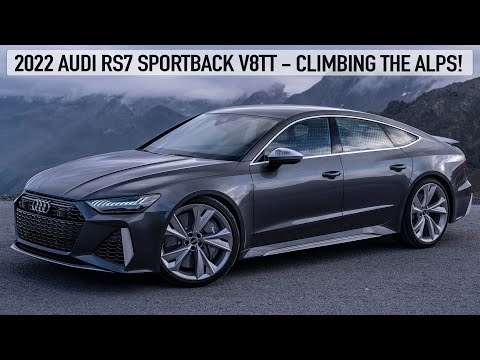 WOW! 2022 AUDI RS7 SPORTBACK V8TT - CLIMBING THE ALPS WITH STUNNING VIEWS - 4K - IN DETAIL