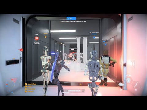 Commando droids assaulting Kamino! Crazy overtime battle! - Star Wars Battlefront 2