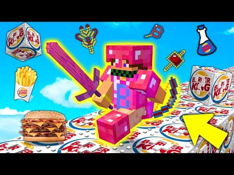 CORSA con i LUCKYBLOCK del BURGERKING - Minecraft ITA