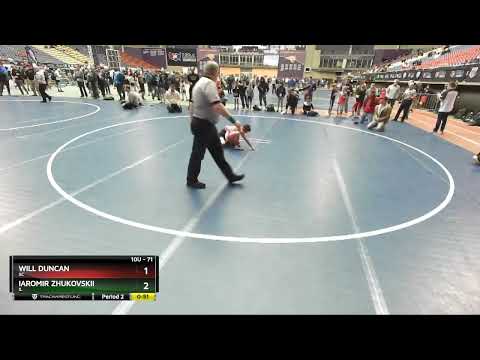 71 Lbs Cons. Round 2 - Will Duncan, SC Vs Iaromir Zhukovskii, IL 5bfb