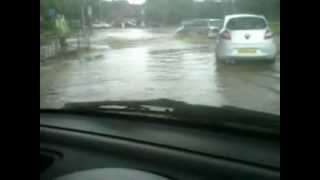 preview picture of video 'Rain Floods in Loughborough'