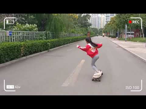 〔Chinese girl Jiang.lixin's longboard life〕2019.09.15 The weather is cool