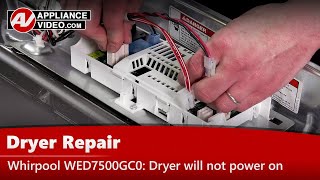 Whirlpool Dryer Repair - Will Not Power On - Electronic Control