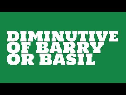 What does the name Bazza mean?