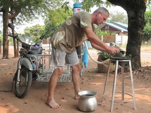 The Thai gasifier start up for the cooking module