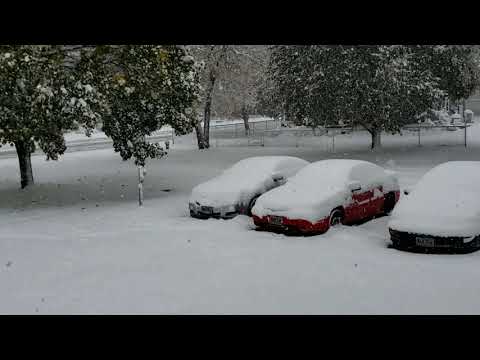 South Dakota Snow in October, 20,2020