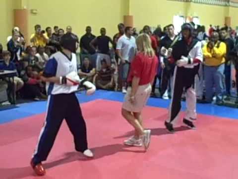 Houston Thomas fighting at the US Open
