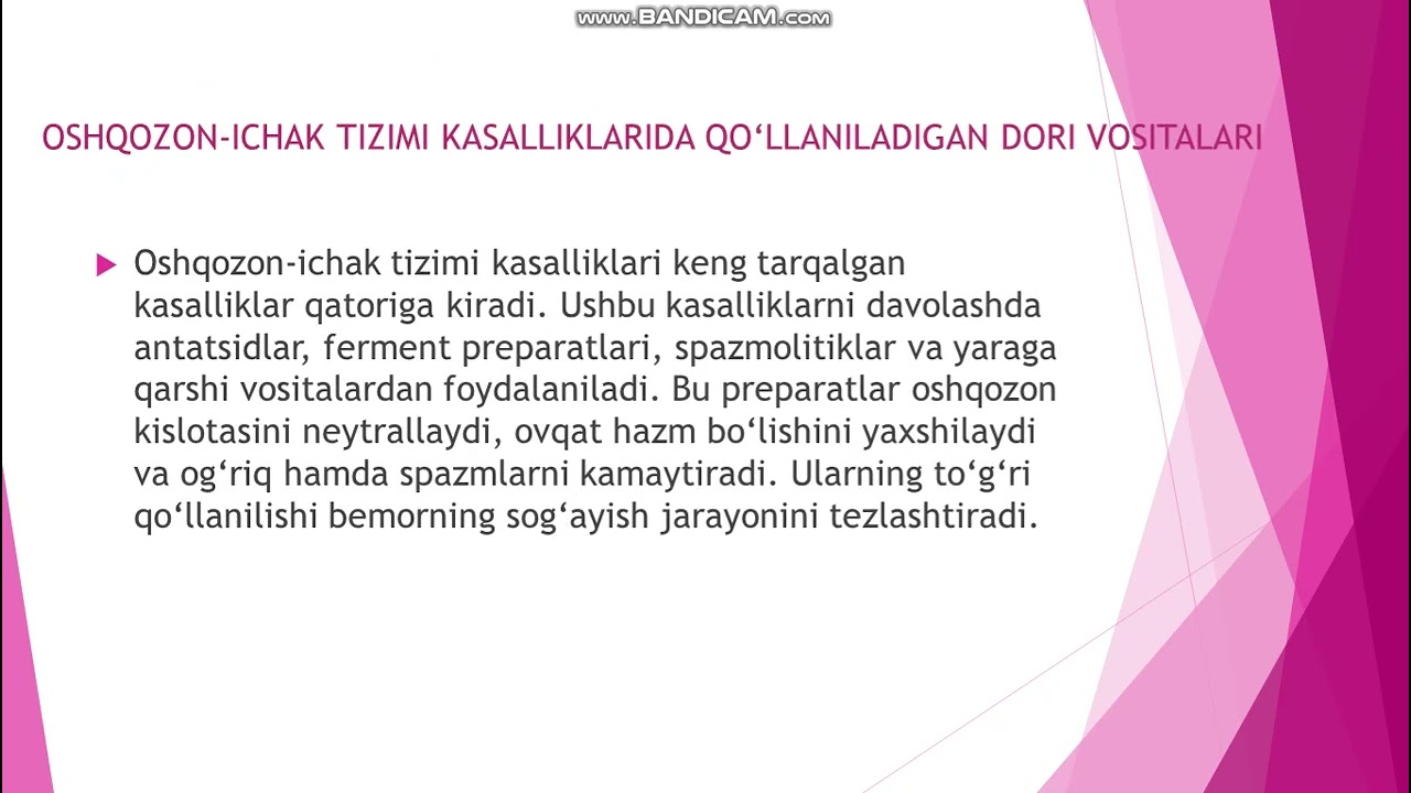 Organizmlar tizimlari kasalliklarida tovarshunoslik tahlili
