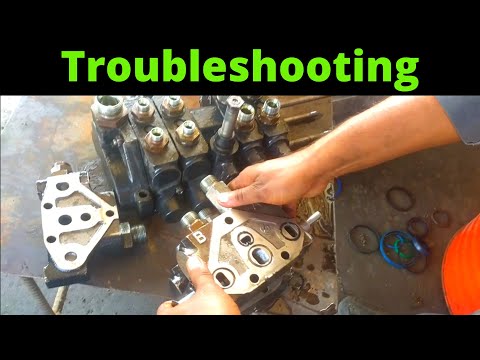 Troubleshooting and repairing of main hydraulic control block | Hydraulic control valve repair