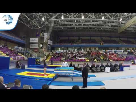 Lucy STEELE (GBR) - 2016 Double Mini-Trampoline junior Europeans, final