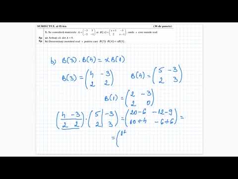 Rezolvare Model Bac 2023 Matematica Profil Tehnologic