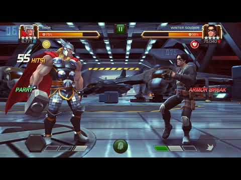 4* Thor Showdown against Winter Soldier in Realm of Legends - Marvel Contest of Champions