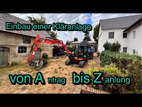 Einbau einer Kläranlage von A-Z am Beispiel einer SBR Kleinkläranlage von KLARO  einfach erklärt