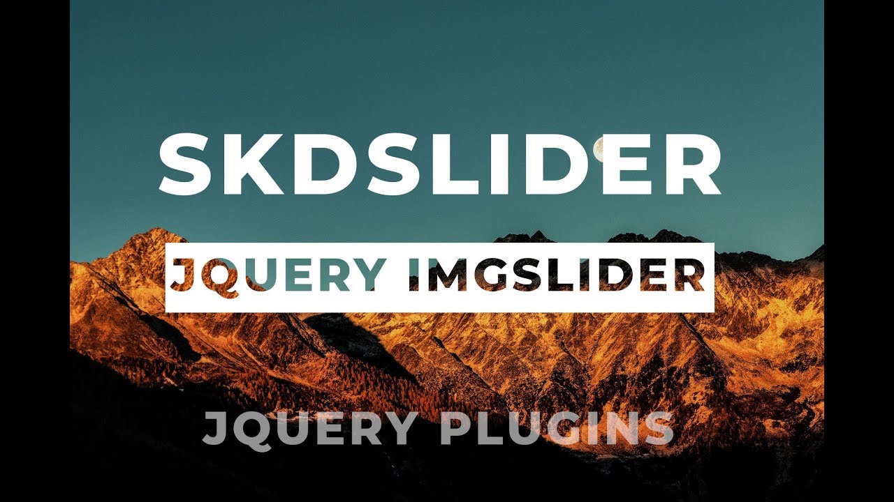 Simple Image Slider Using SKDSlider Slider Plugin | Jquery image slider tutorial