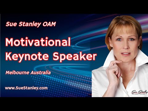 Sue Stanley OAM Motivational Keynote Speaker in Melbourne Australia