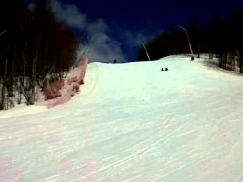 Paolo in discesa libera sulla neve pappa!