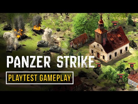 Panzer Strike Playtest (Full Mission Gameplay) – WWII Strategy RTS