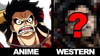 ANIME to WESTERN STYLE! Drawing LUFFY in FOURTH GEAR from ONE PIECE!