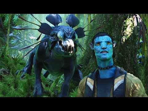 Jake wakes Up in his avatar body,Thanator Attack scene Avatar(2009) Movie clip HD | Movie clips