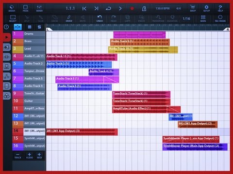 Cubasis, Sampletank 3, iM1, ToneStack, Amplitube, Tibetan Heavy Project