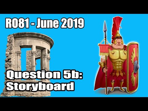 June 2019 R081 Pre-production skills: Question 5b Storyboard (OCR Creative iMedia)