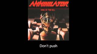 Annihilator - The Box (Lyrics)