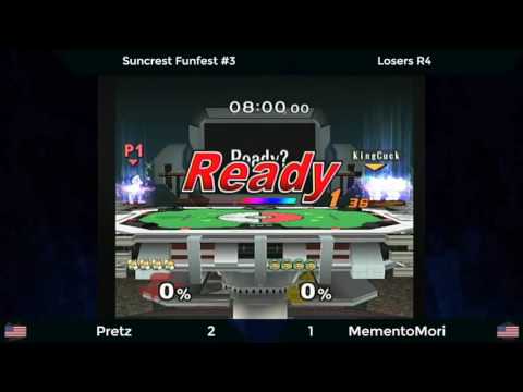 Suncrest Funfest #3 - Pretz (Fox) vs. MementoMori (Falco, Jigglypuff, Ice Climbers) - LR4