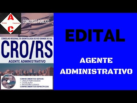 Edital Concurso CRO-RS 2017 - Agente Administrativo