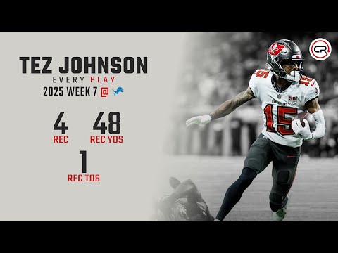 Tez Johnson Week 7 Highlights | Every Target and Catch vs Lions