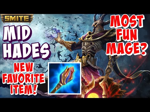 MID HADES GAMEPLAY SMITE SEASON 9 - MOST FUN MAGE & BEST MID ITEM?