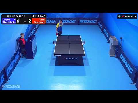11:35 Dmytro Alieksieienko  - Serhii Skachenko 13.10.2023 TT Euro.Cup Ukraine Master. TABLE 3