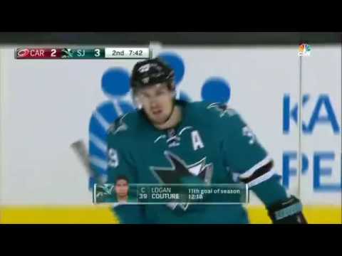 Carolina Hurricanes vs. San Jose Sharks Logan Couture GOAL