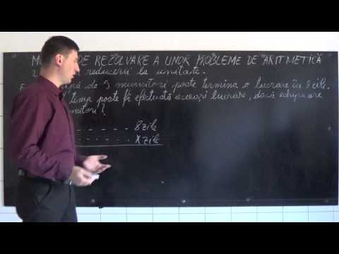 Matematica  metode de rezolvare a unor probleme de aritmetica    lectia 4