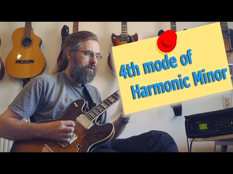 4th mode Harmonic Minor - Harmonic minor modes on Guitar