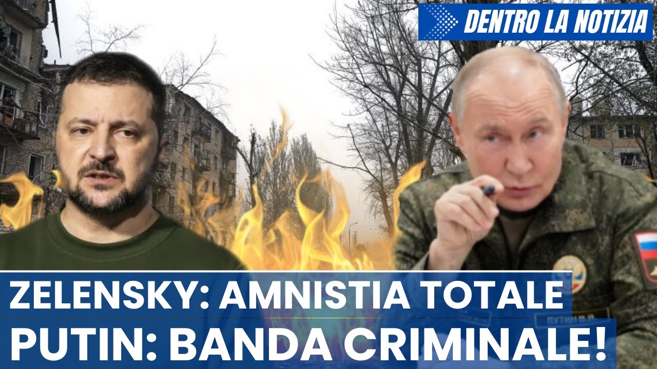 ZELENSKY vuole amnistia totale! Putin: Sono una banda criminale che vuole arricchirsi personalmente!