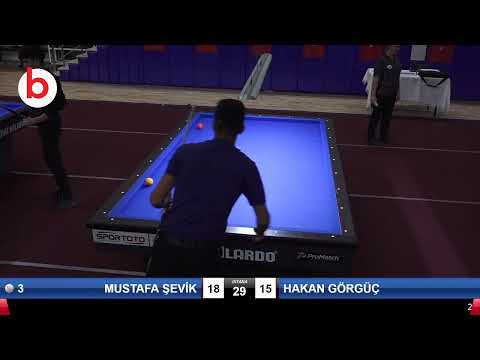 MUSTAFA ŞEVİK & HAKAN GÖRGÜÇ Bilardo Maçı - 2019 GENÇLER 2.ETAP-4.MAÇLAR 4.MAÇLAR