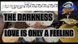 Download lagu The Darkness - Love Is Only A Feeling - Drum Cover With SHEET MUSIC mp3