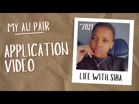 My Au Pair Application Video| South African YouTuber