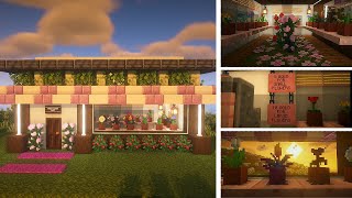 How To Build A Flower Shop In Minecraft Tutorial