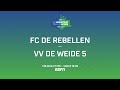 De amateurs van VV De Weide 5 nemen het tegen FC De Rebellen op in: De Wedstrijd van je Leven ⚽️?