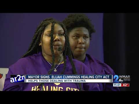 Mayor signs Elijah Cummings Healing City Act, helps those dealing with trauma