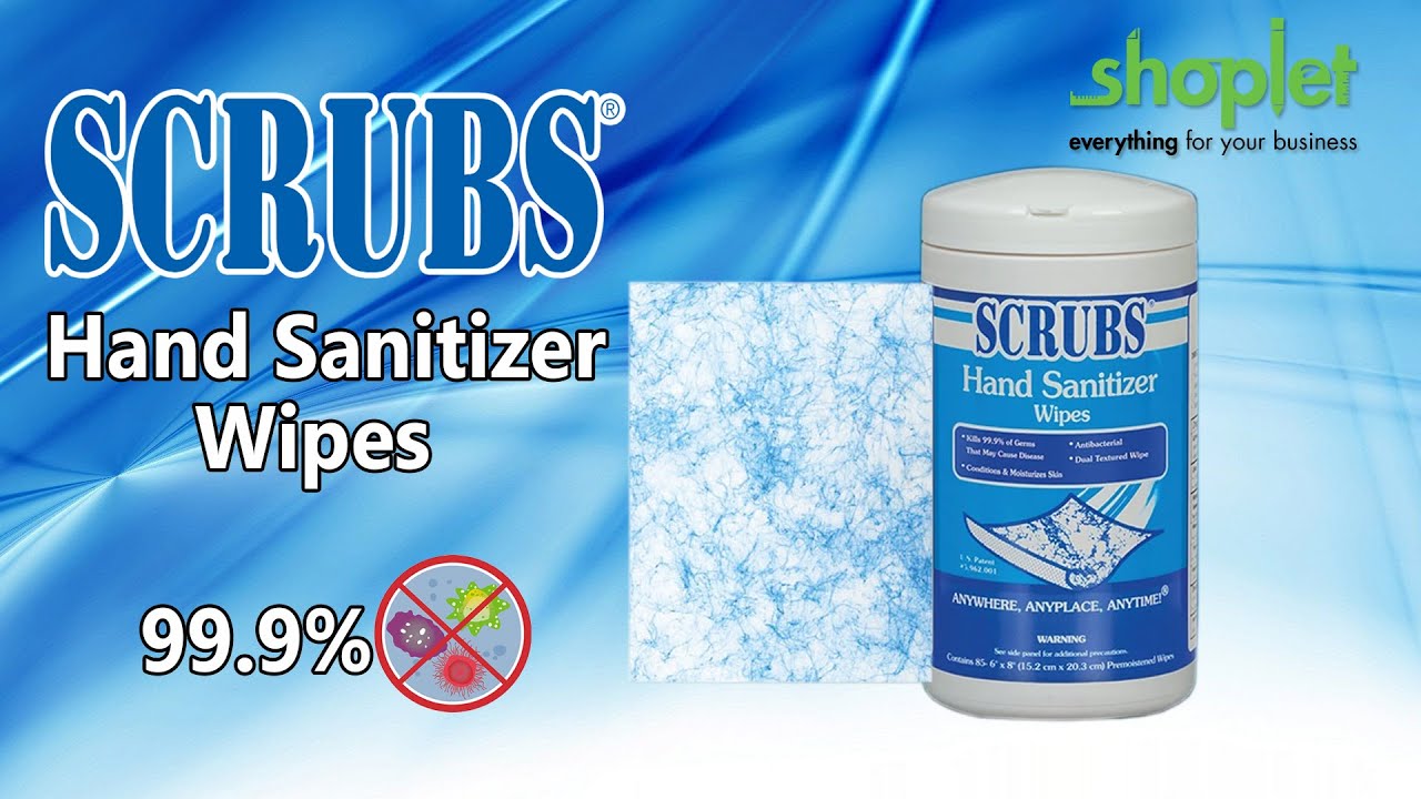 SCRUBS Hand Sanitizer Wipes ITW90985