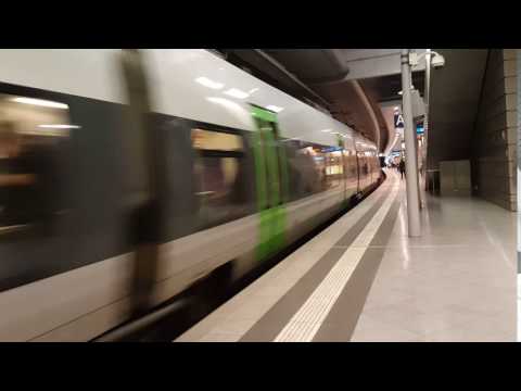 Ausfahrt S4 in Leipzig Hbf tief auf Gleis 1