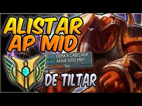 MAESTRIA DE TILTAR #12 - ERA APENAS PRA TILTAR O MID INIMIGO, ELE QUITOU! KKKK - ALISTAR AP MID