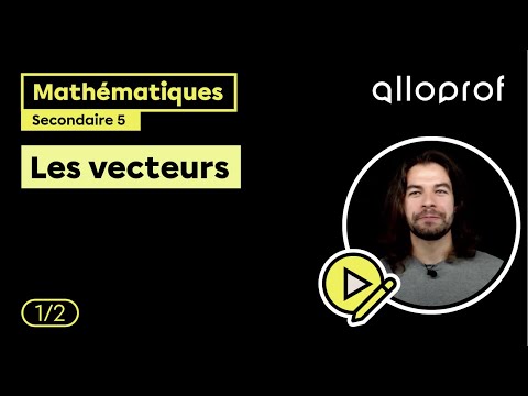 Les vecteurs (1/2) | Mathématiques | Alloprof